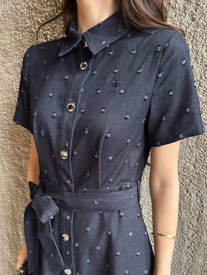 Rhinestone-studded dress