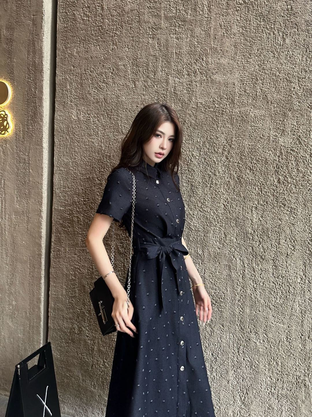 Rhinestone-studded dress