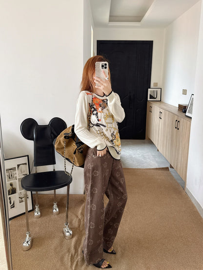 Patchwork Knit Sweater