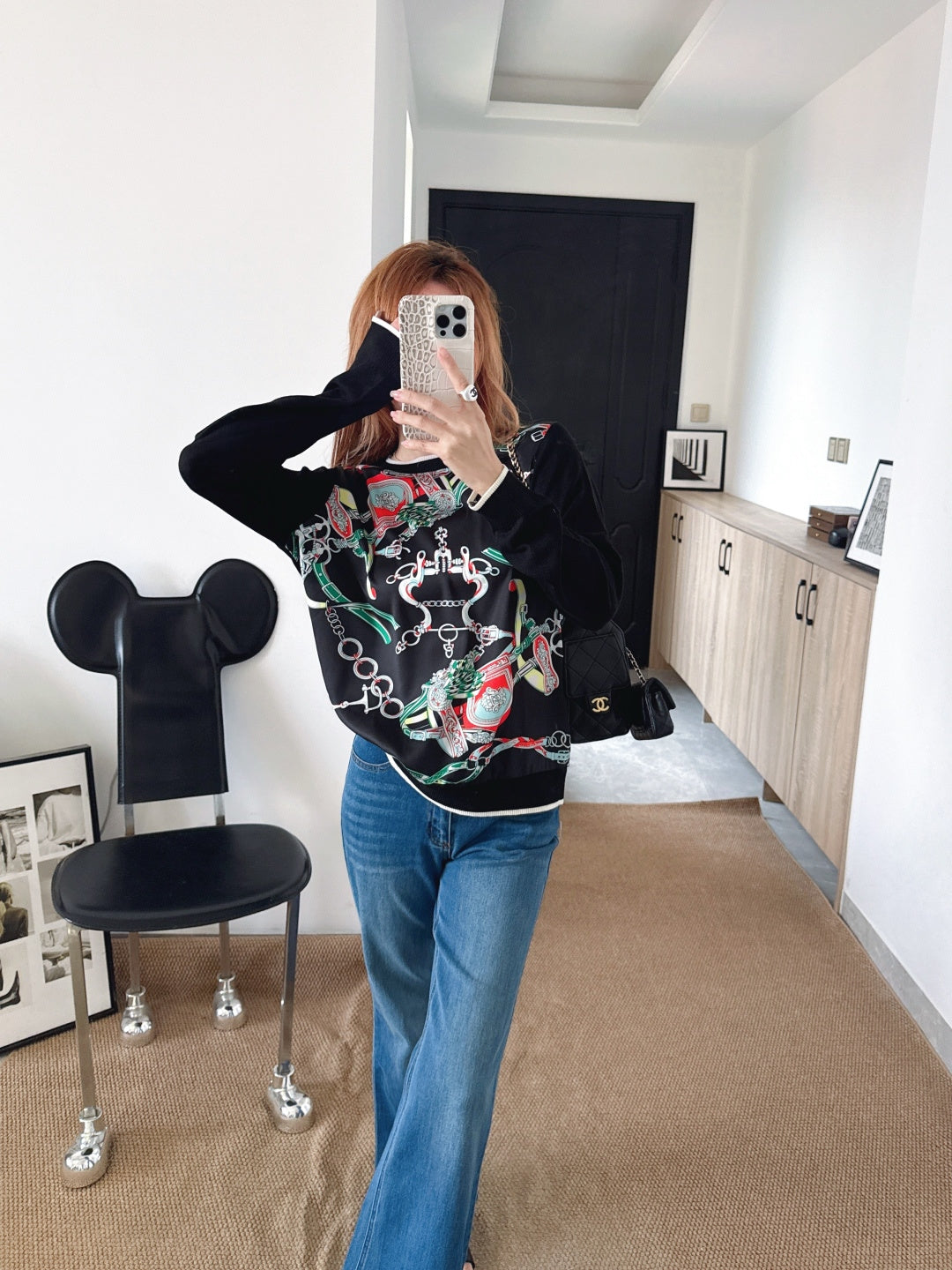 Patchwork Knit Sweater