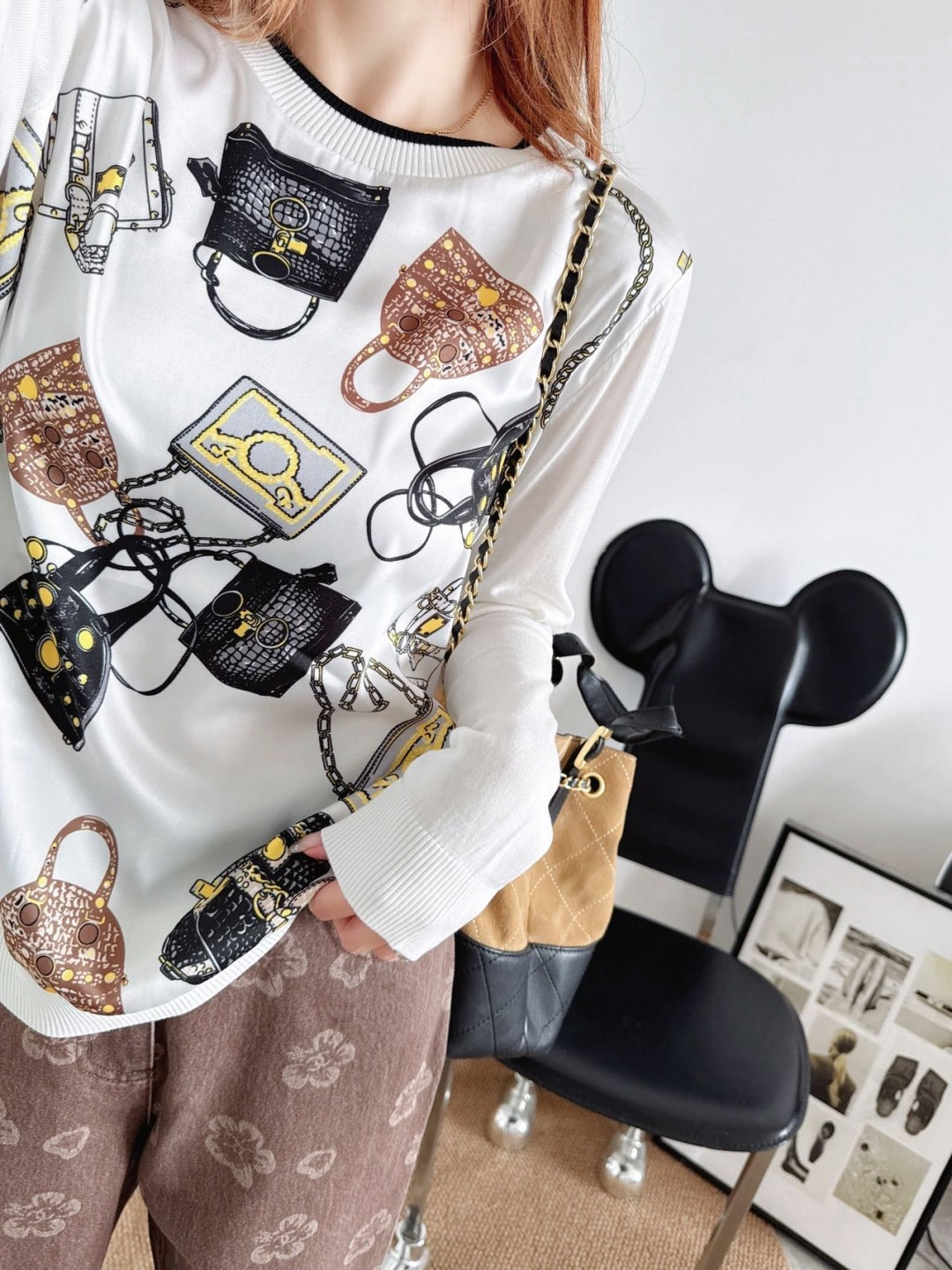 Patchwork Knit Sweater