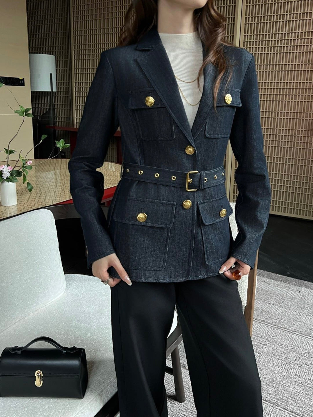 Four-pocket denim jacket