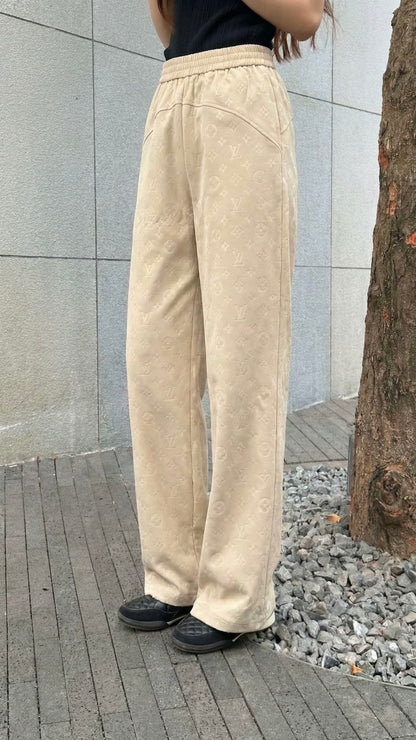 Classic monogram straight-leg pants