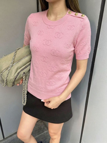 Jacquard Pattern T-Shirt