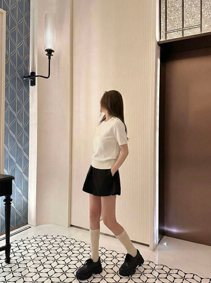 Jacquard Pattern T-Shirt