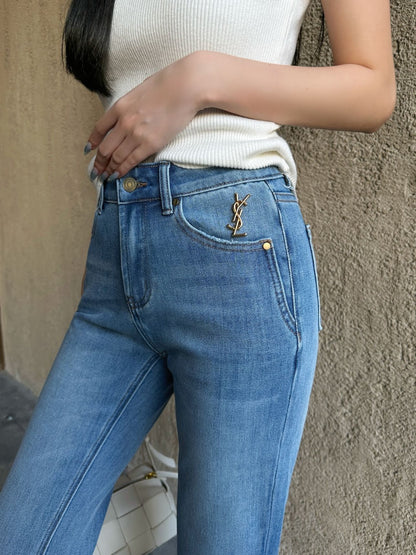 Flared Slim Fit Jeans