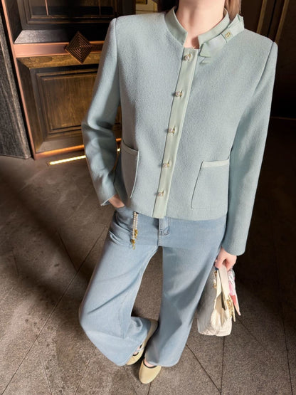 Mint Green Bow-Tie Jacket