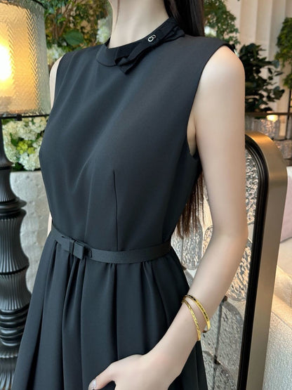 Bow-adorned dress