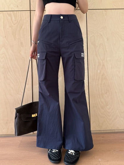 26ss Cargo-style wide-leg trousers