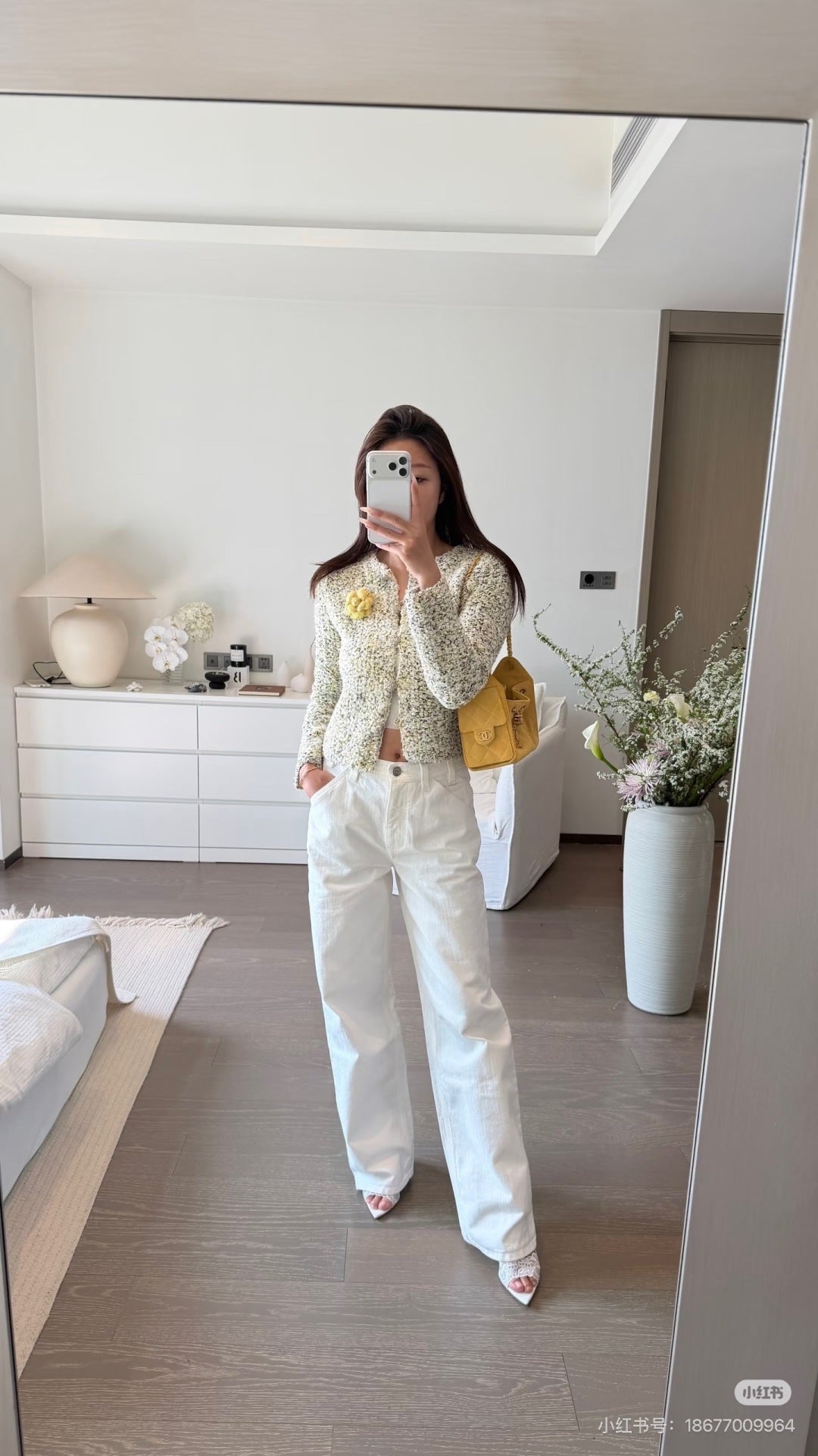 26ss Double side pockets, double C logo jeans