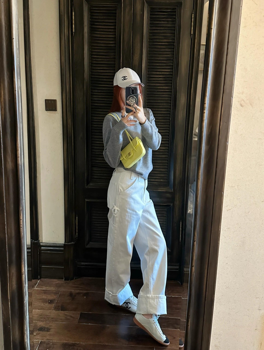 26ss Double side pockets, double C logo jeans