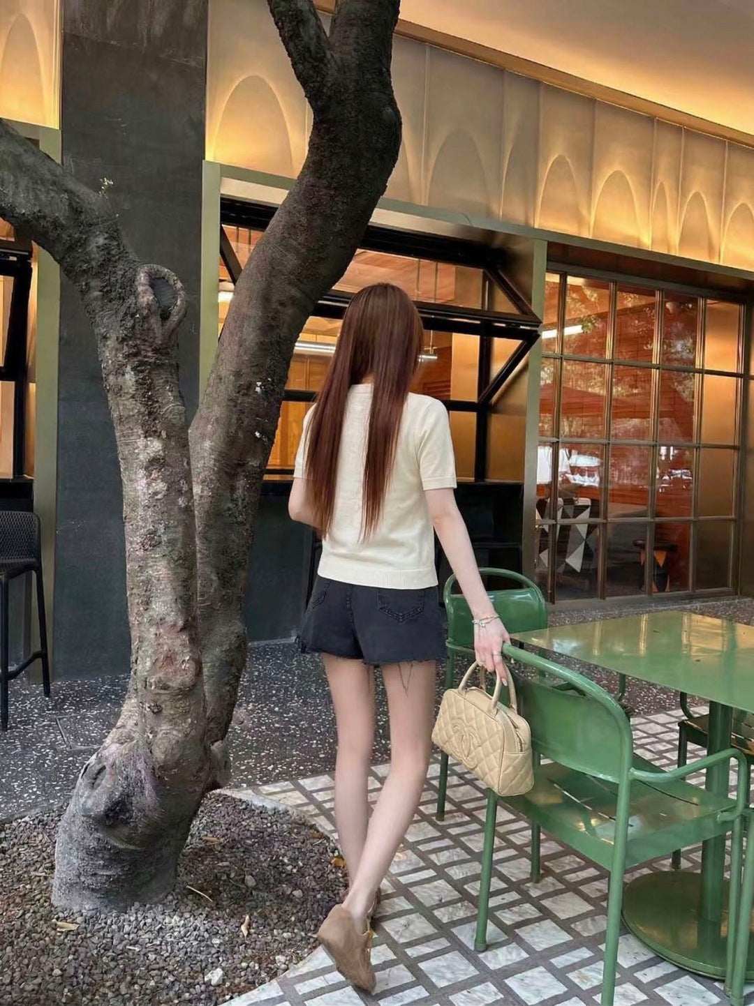 26ss Floral Embroidered Knit T-Shirt