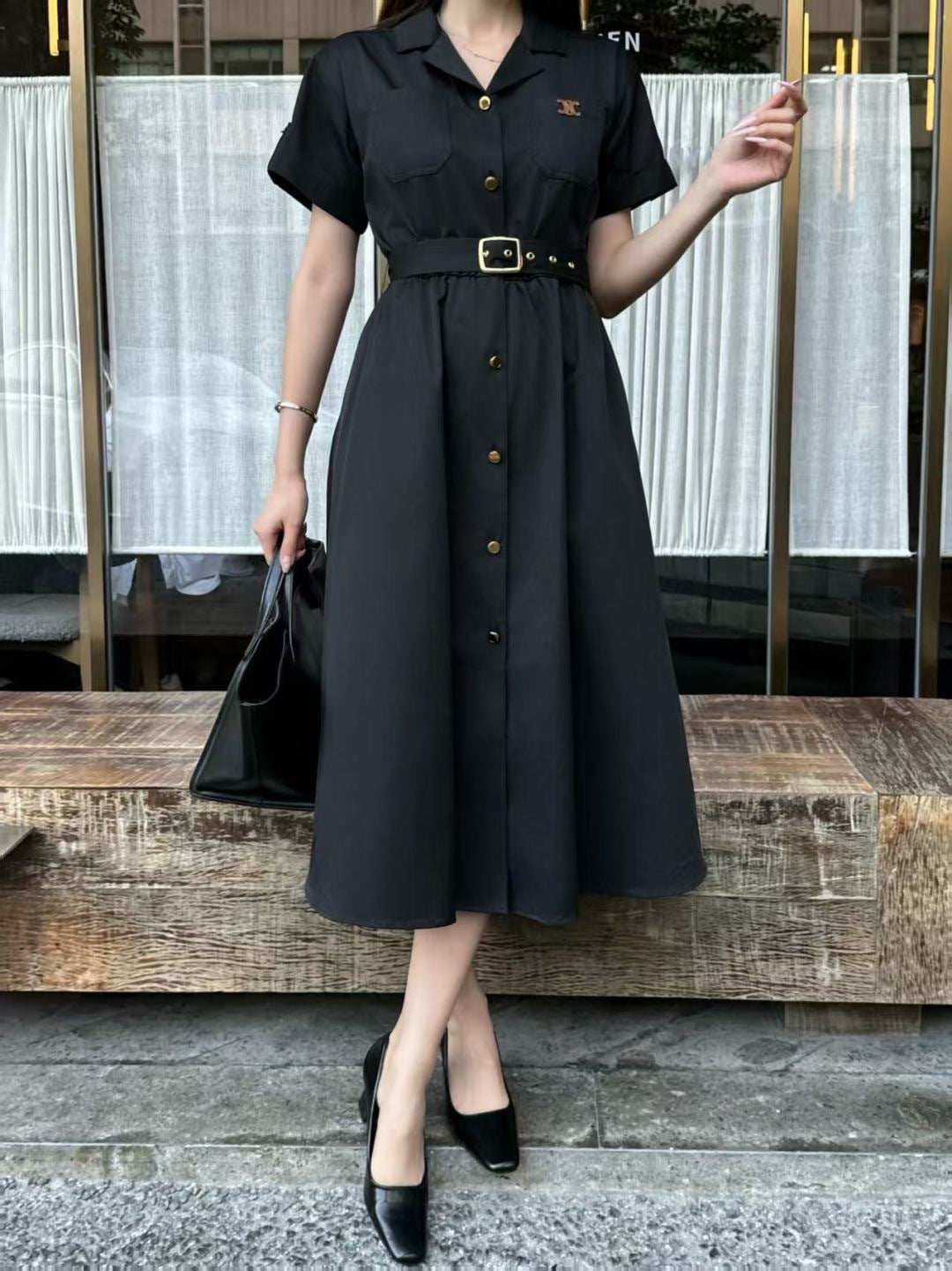 26ss Elegant Long Dress