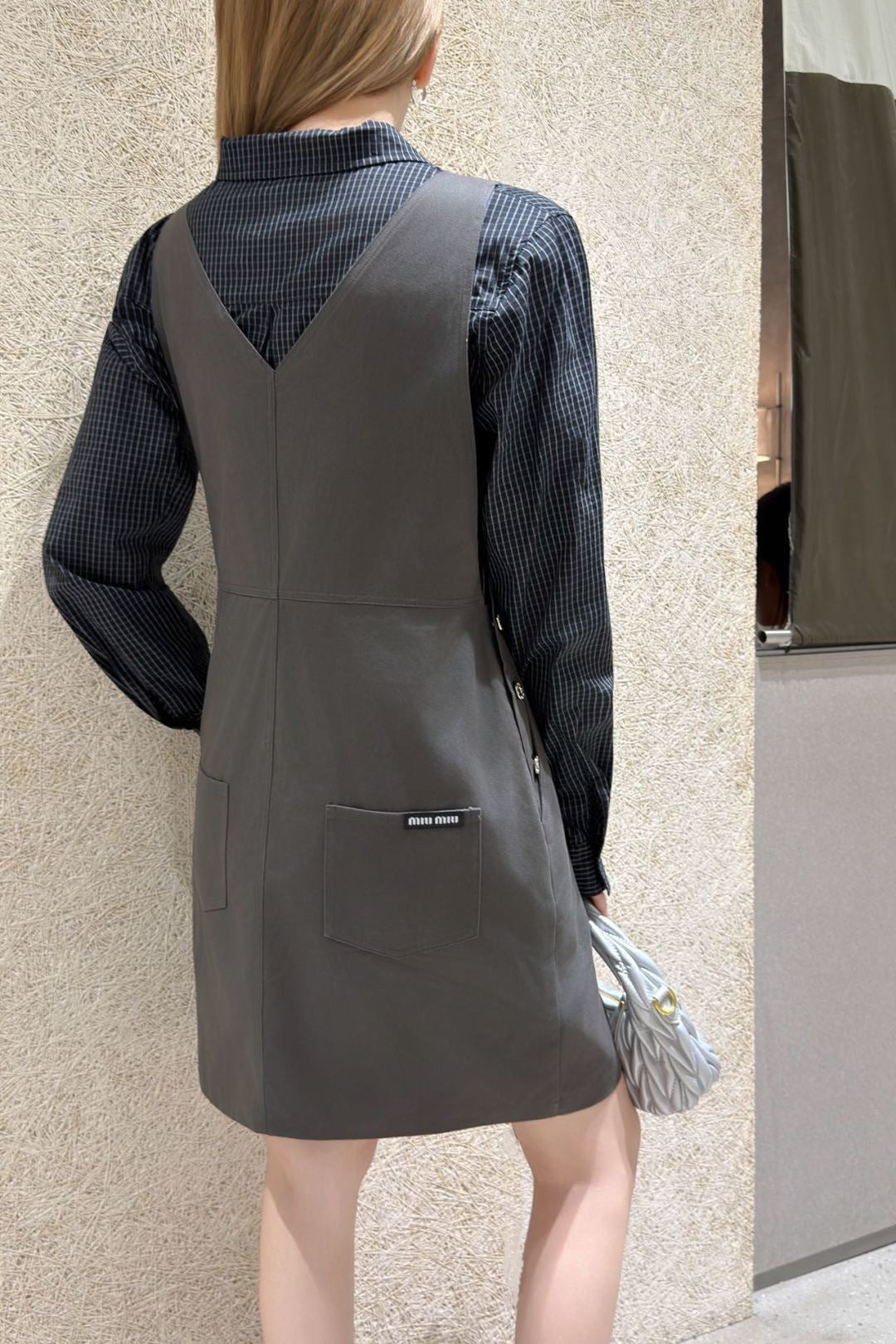 26ss Youthful overalls dress