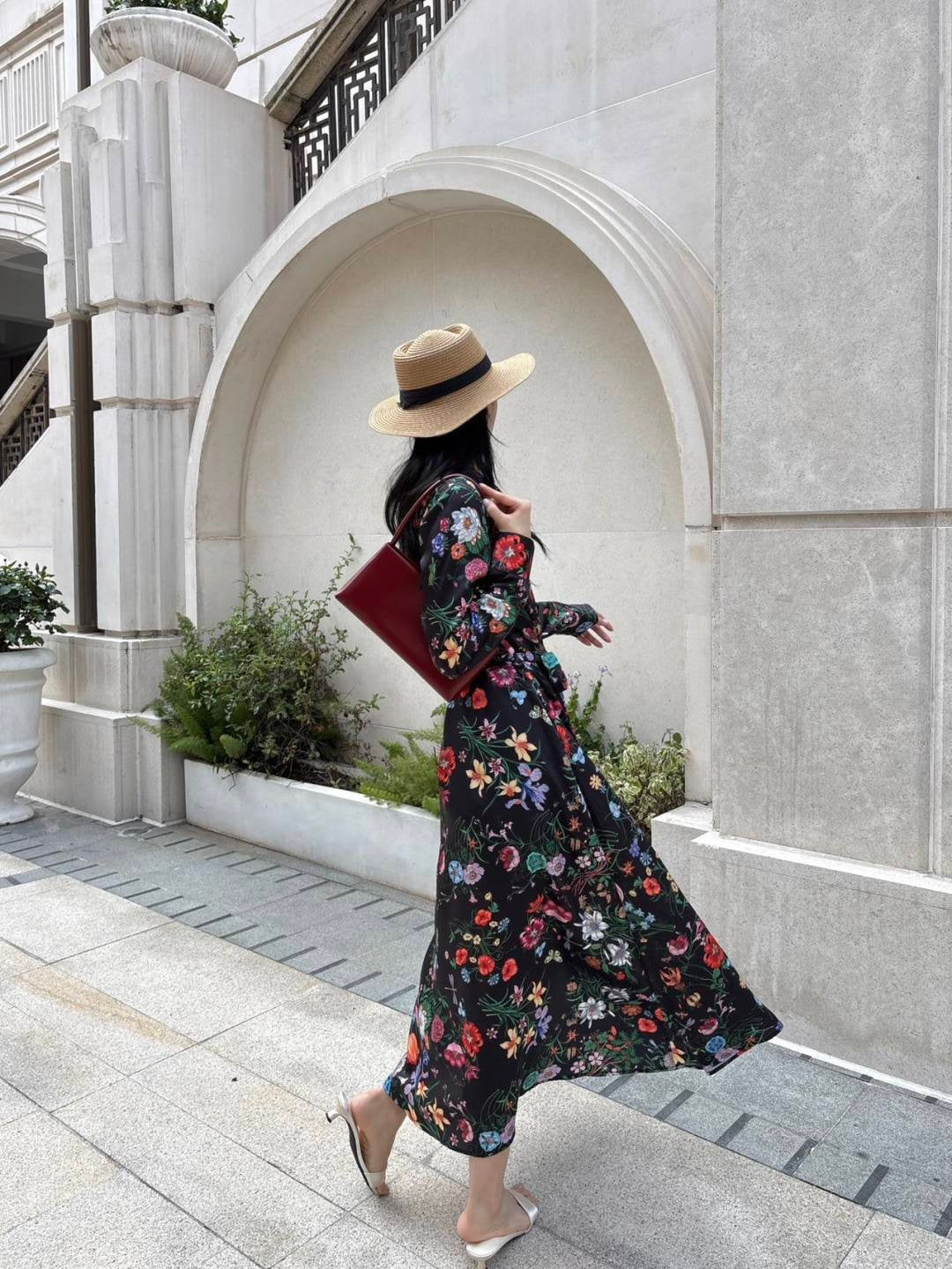 26ss Floral Pattern Dress