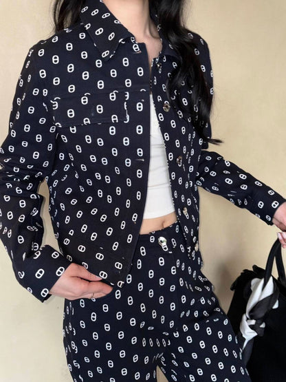 26ss Pig nose print jeans
