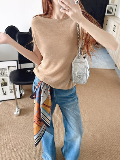 26ss Silk Scarf Knitwear