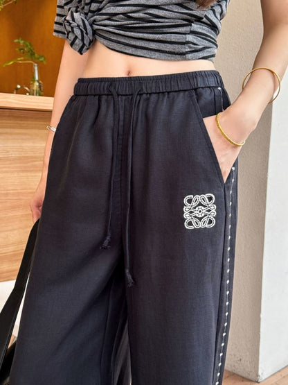 26ss High-waisted wide-leg trousers