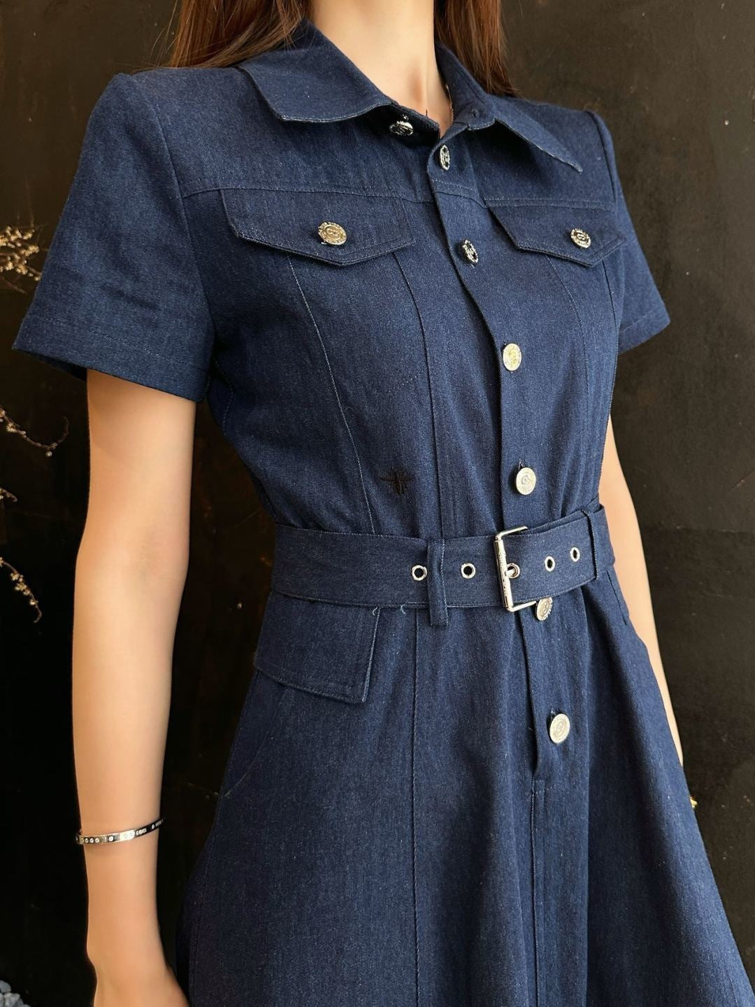 26ss Long Denim Dress