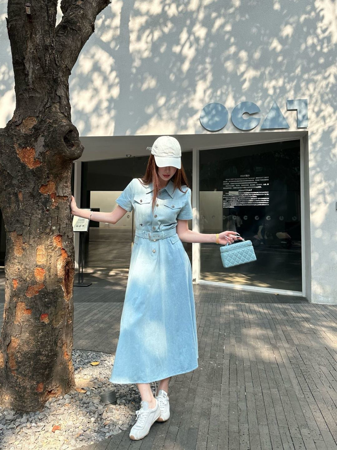26ss Long Denim Dress