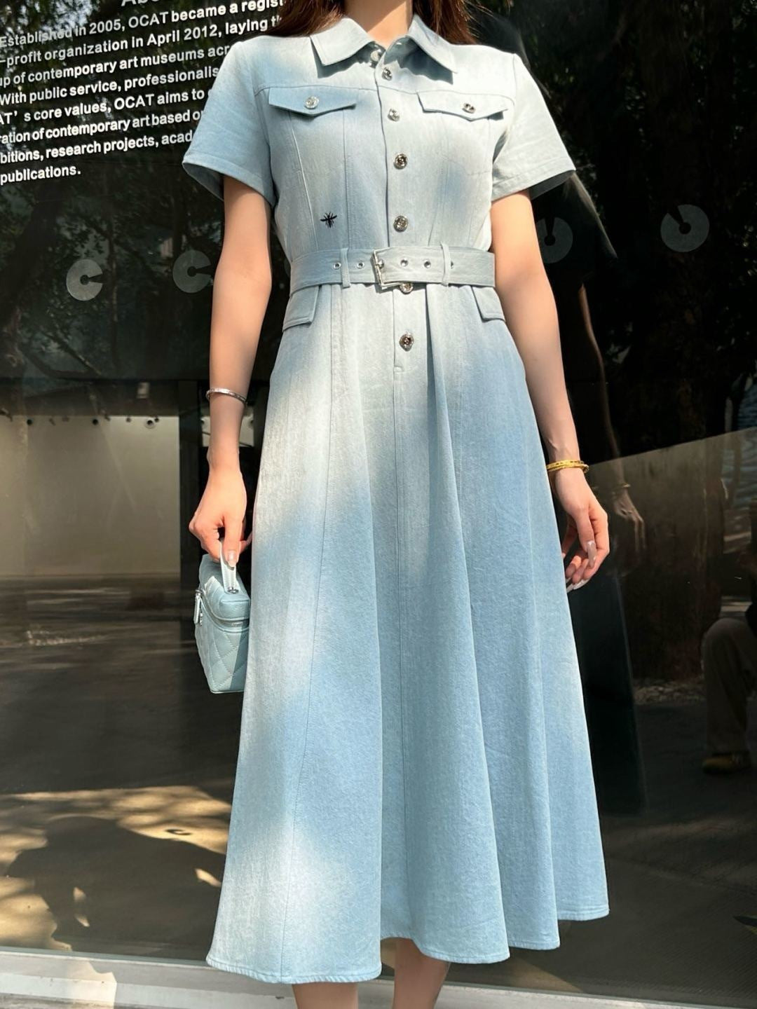 26ss Long Denim Dress