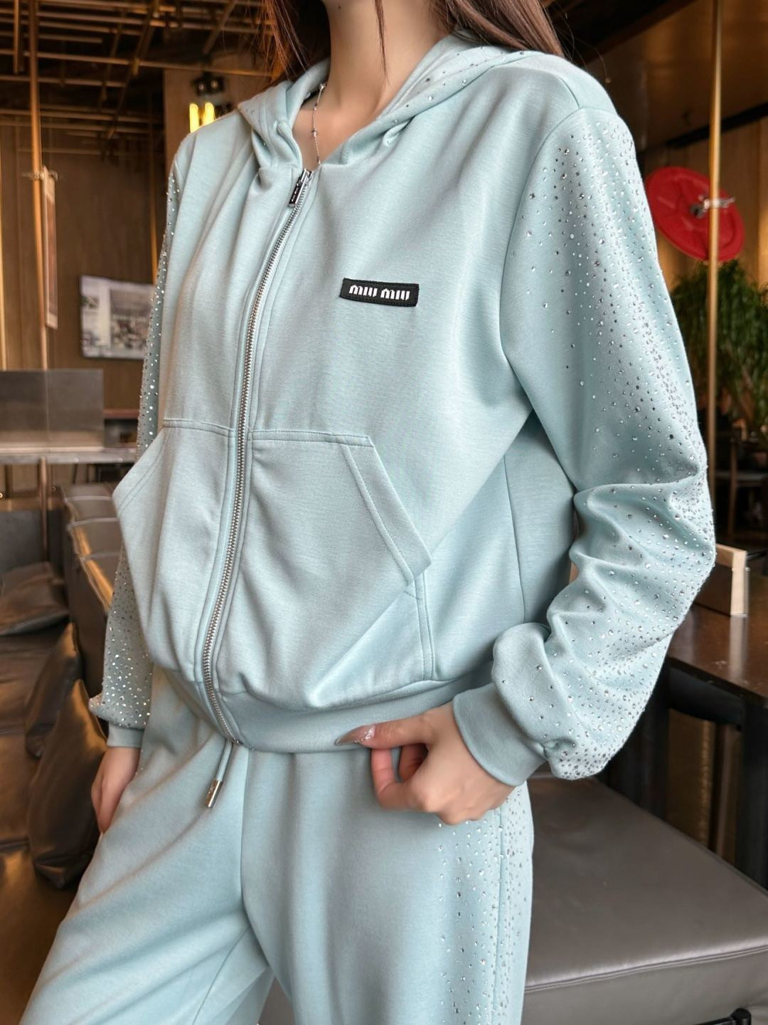 26ss Logo-embellished straight-leg pants