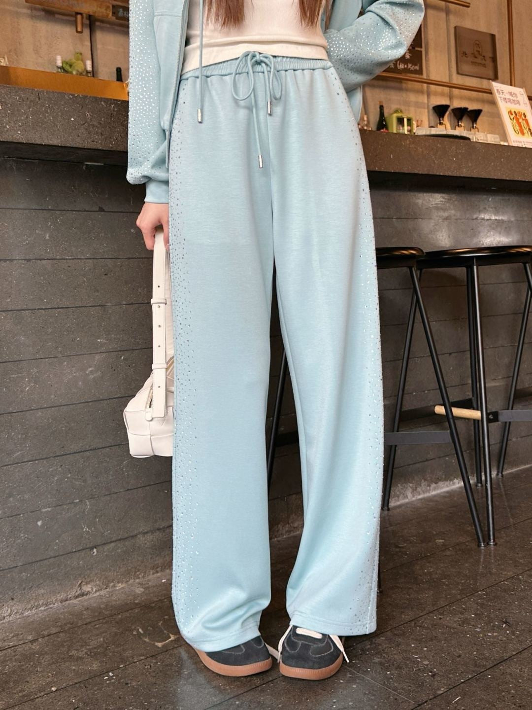 26ss Logo-embellished straight-leg pants