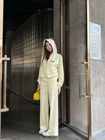 26ss Logo-embellished straight-leg pants