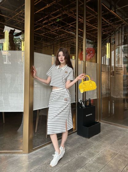 26ss Casual Striped Set