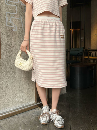 26ss Casual Striped Set