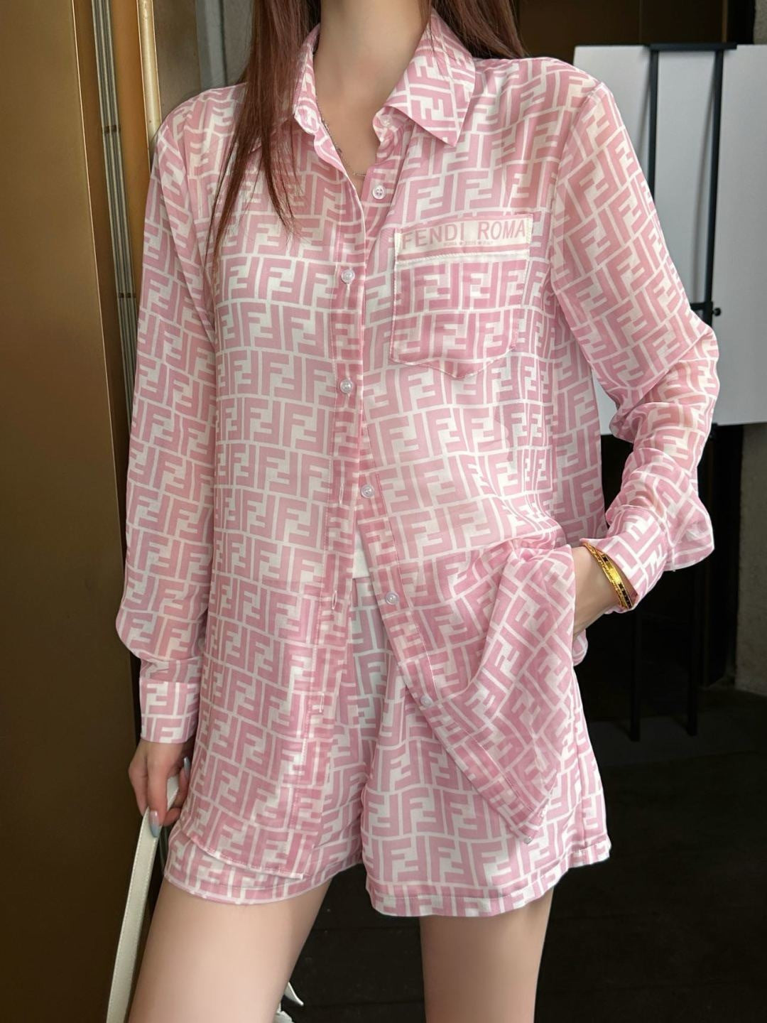 26ss Double F Shirt Set