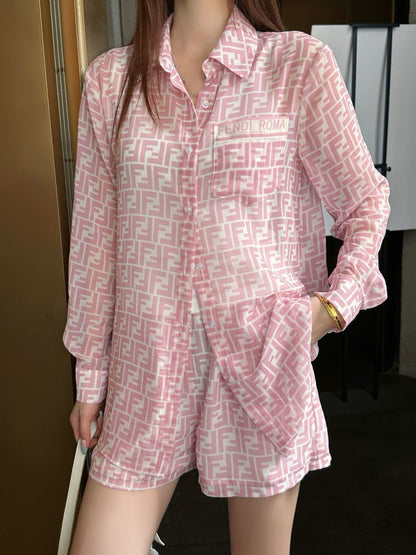 26ss Double F Shirt Set
