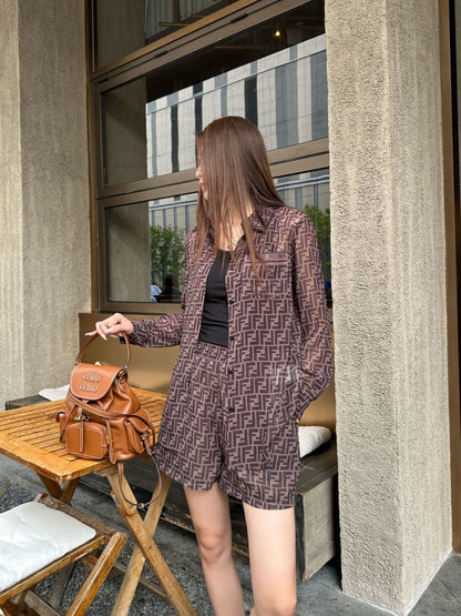 26ss Double F Shirt Set