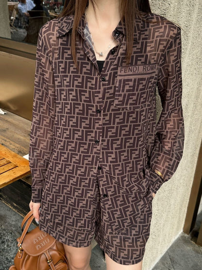 26ss Double F Shirt Set