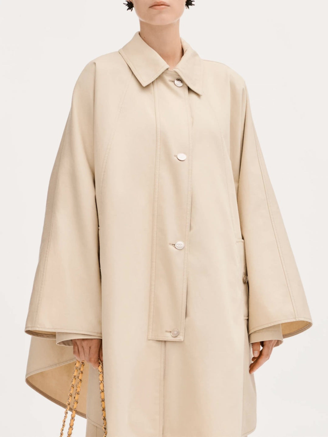 26ss Cape-style trench coat