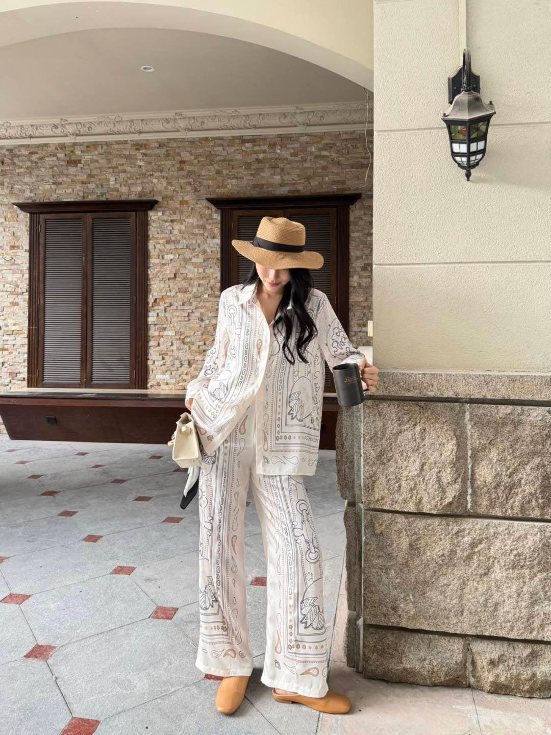 26ss Printed Straight-leg Pants