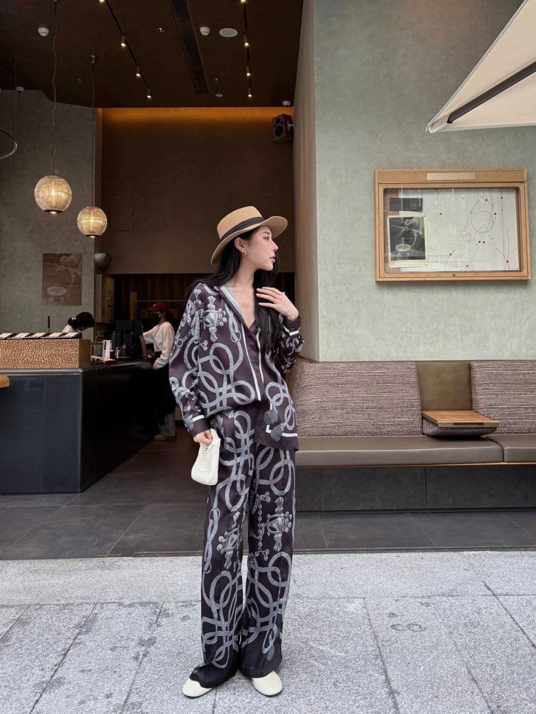 26ss Printed Straight-leg Pants