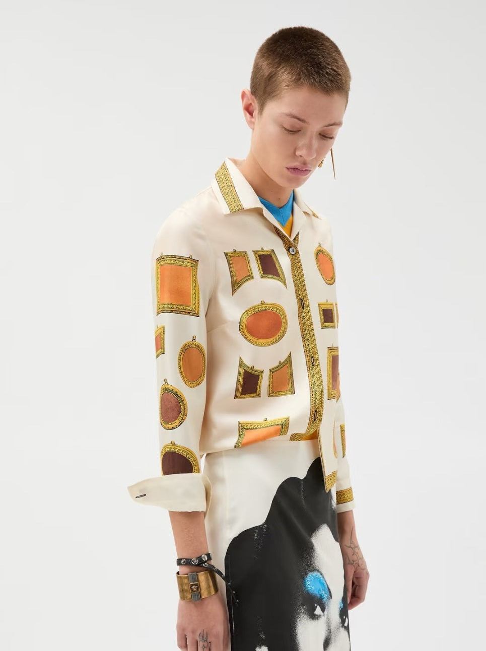 26ss Printed Silk Shirt