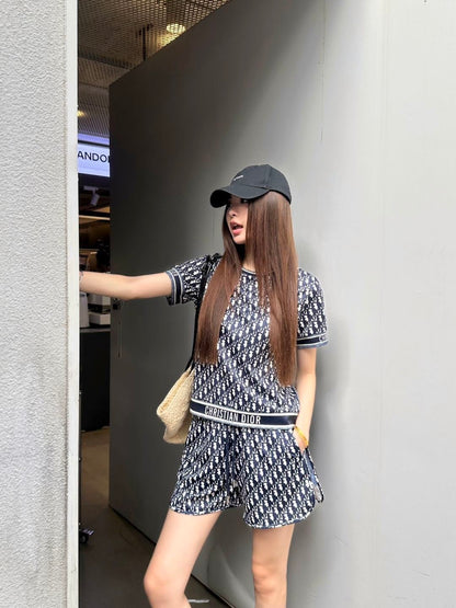 26ss Printed Casual Suit