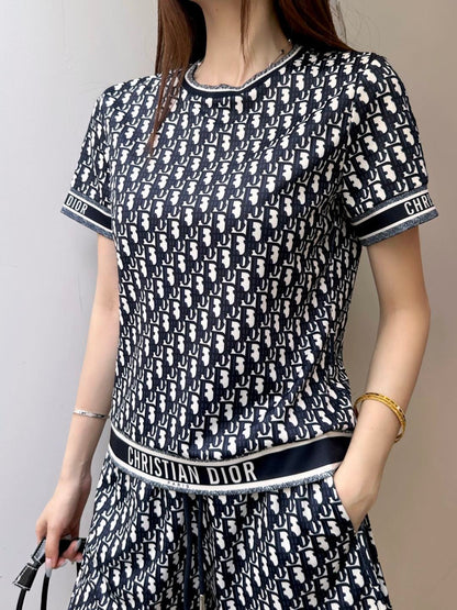 26ss Printed Casual Suit
