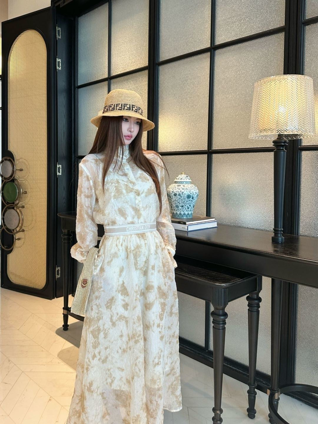 26ss Floral Print Print Suit