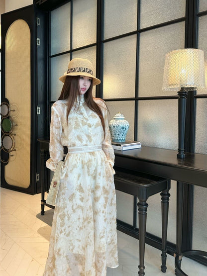 26ss Floral Print Print Suit