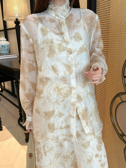 26ss Floral Print Print Suit