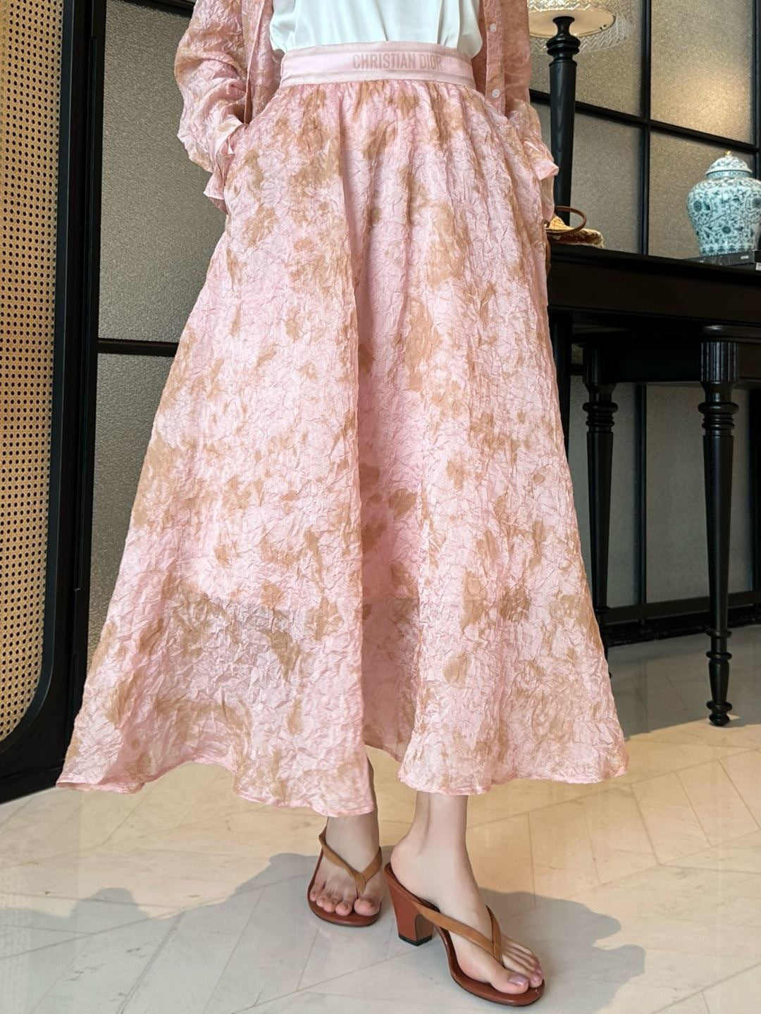 26ss Floral Print Print Suit