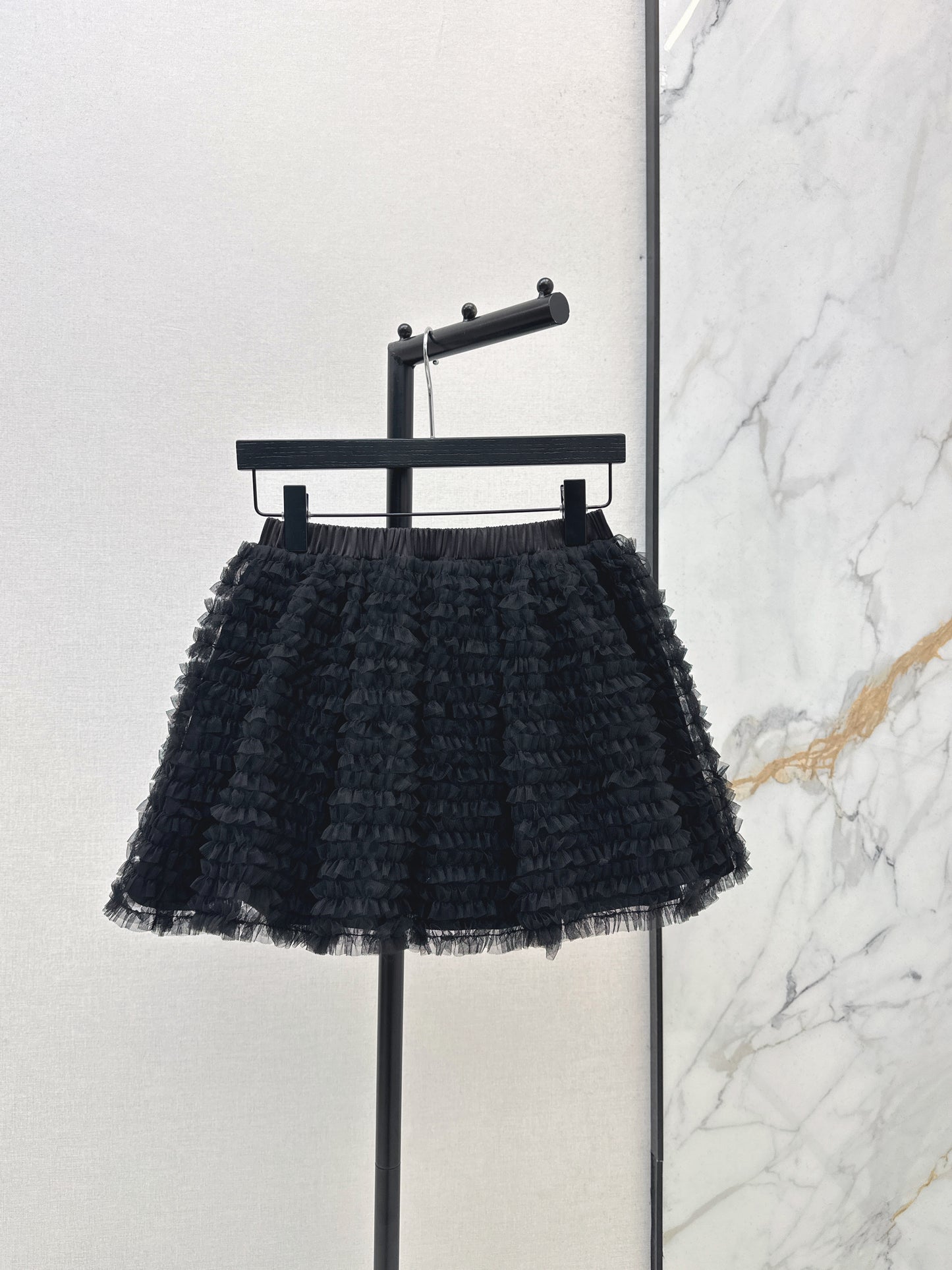 26ss Puffy Mesh Skirt