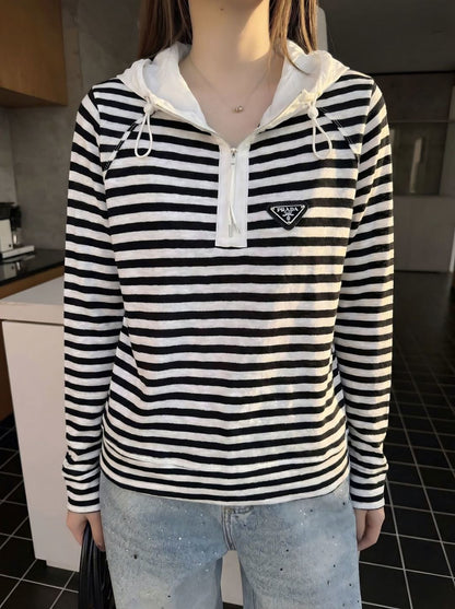 26ss Half-zip hooded sweatshirt