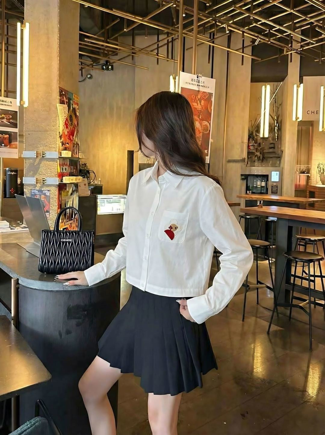 26ss Pocket Embroidery Shirt