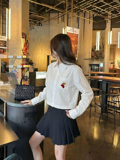 26ss Pocket Embroidery Shirt