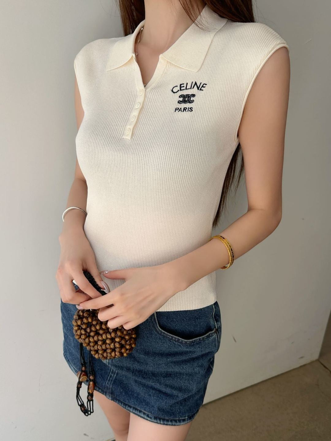 26ss Youthful Collared Top