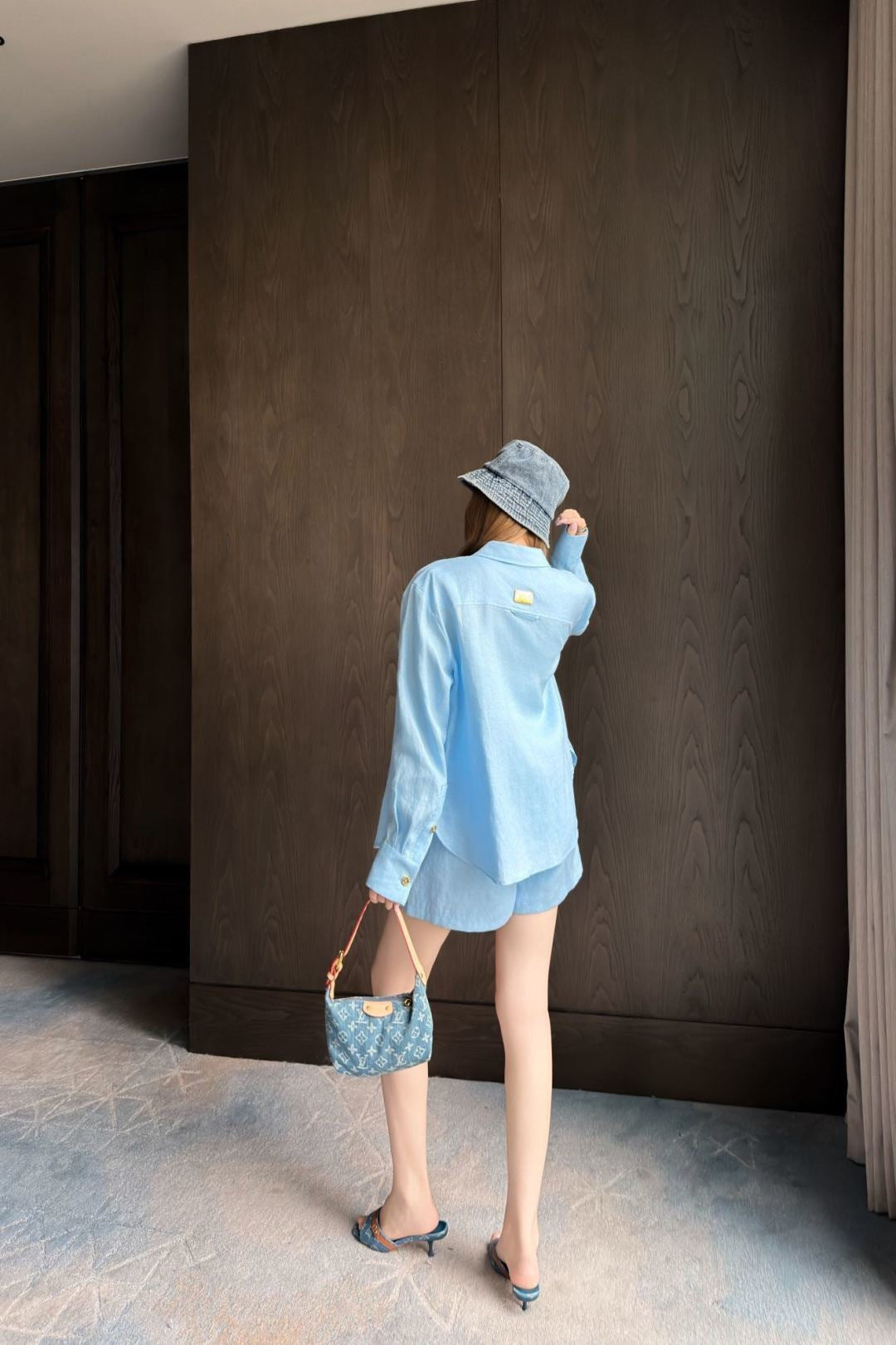 26ss Minimalist Linen Suit Set